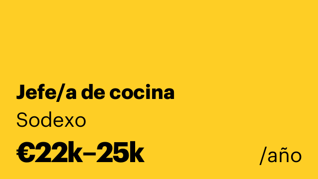 Jefe/a de cocina