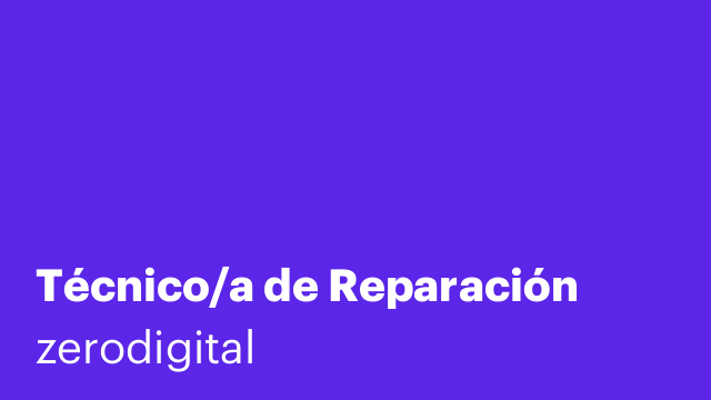 Técnico/a de Reparación
