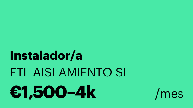 Instalador/a