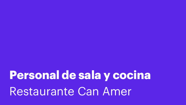 Personal de sala y cocina