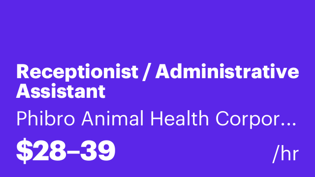 Receptionist / Administrative Assistant