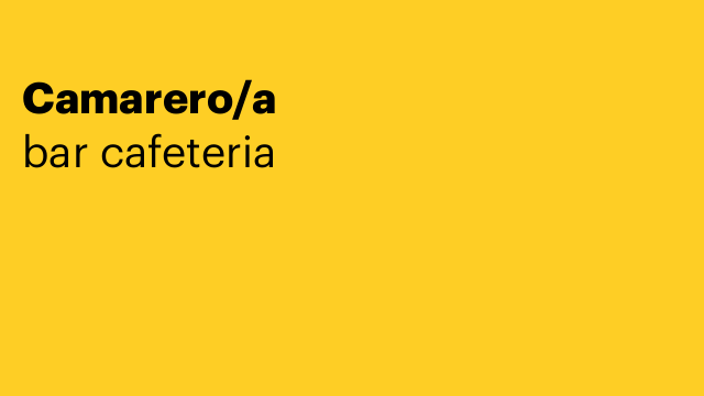 Camarero/a