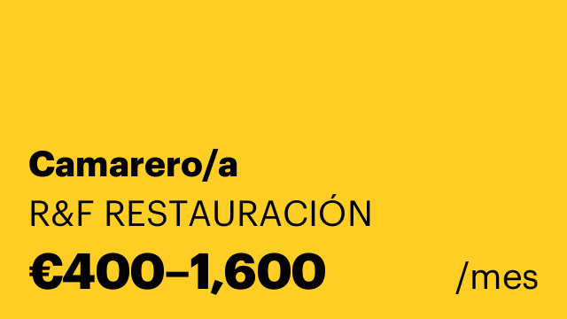 Camarero/a