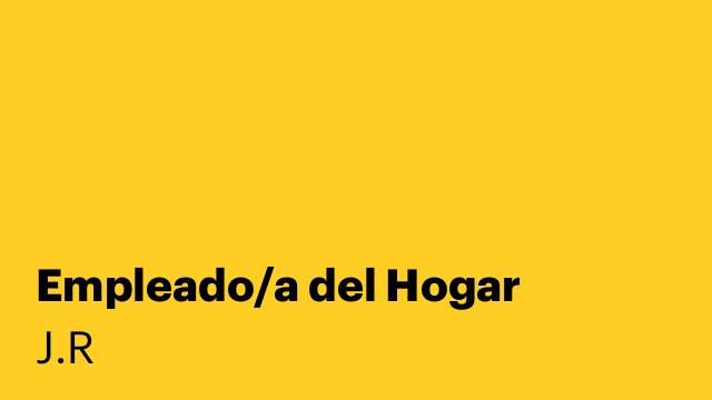 Empleado/a del Hogar