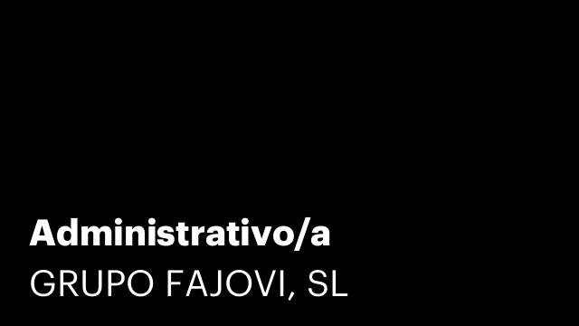 Administrativo/a
