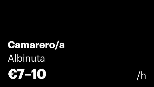 Camarero/a