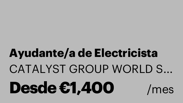 Ayudante/a de Electricista