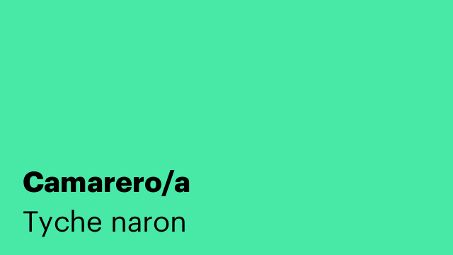 Camarero/a