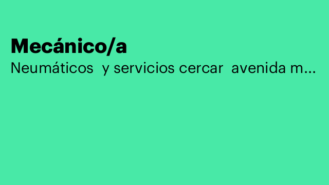 Mecánico/a