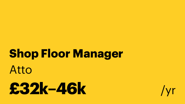 Shop Floor Manager