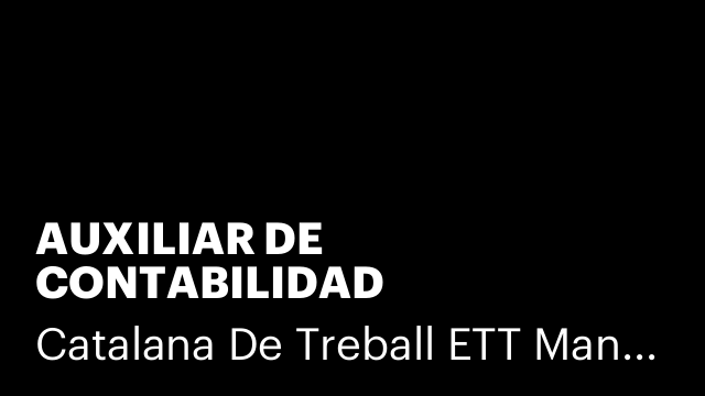 AUXILIAR DE CONTABILIDAD