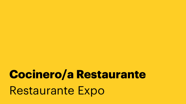 Cocinero/a Restaurante