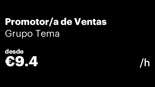 Promotor/a de Ventas