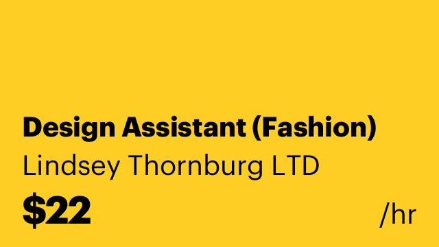 Design Assistant (Fashion)