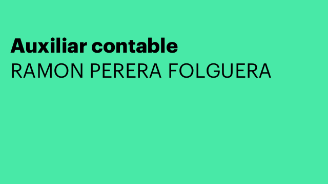Auxiliar contable