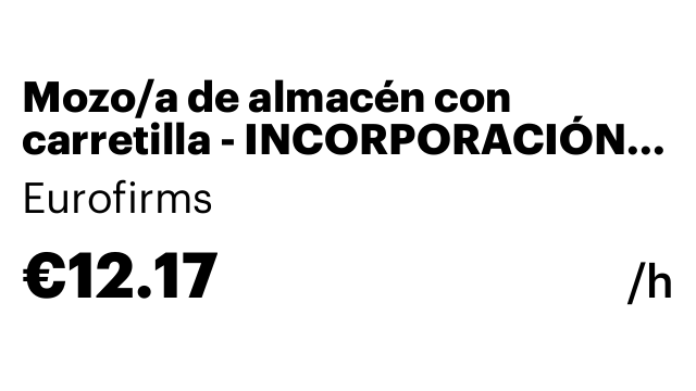 Mozo/a de almacén con carretilla - INCORPORACIÓN LUNES 24/11