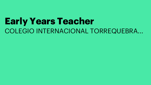 Early Years Teacher
