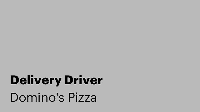Delivery Driver
