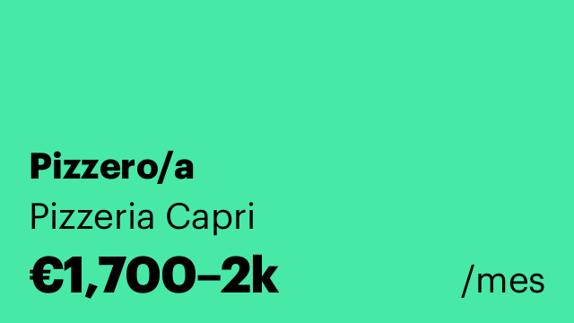 Pizzero/a
