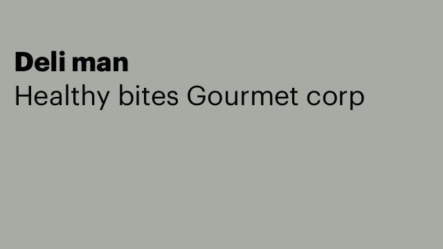 Deli man