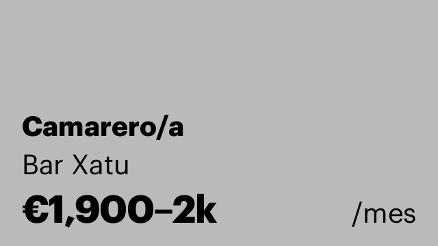 Camarero/a