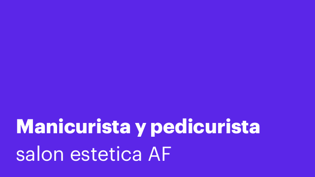 Manicurista y pedicurista