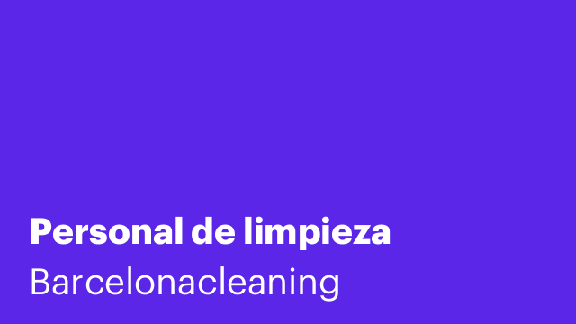 Personal de limpieza