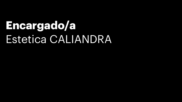 Encargado/a