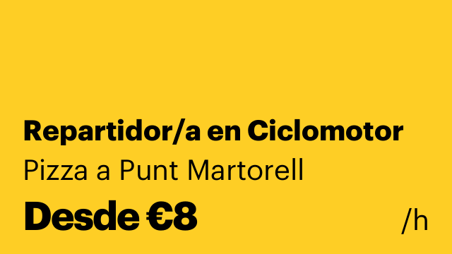 Repartidor/a en Ciclomotor