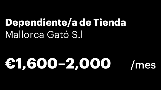 Dependiente/a de Tienda