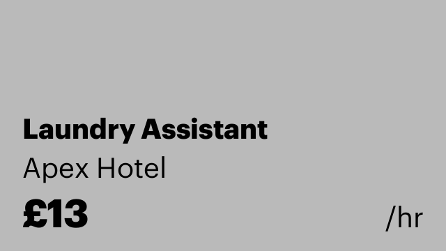 Laundry Assistant