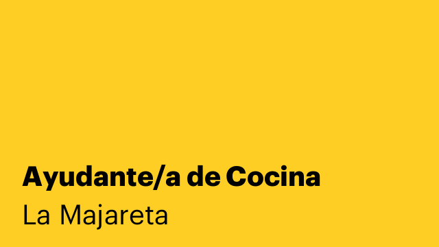 Ayudante/a de Cocina