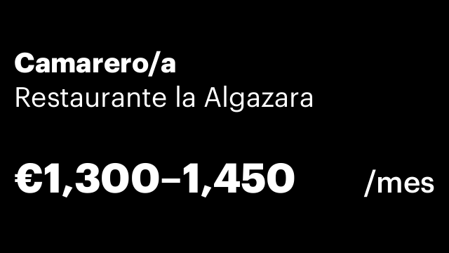 Camarero/a