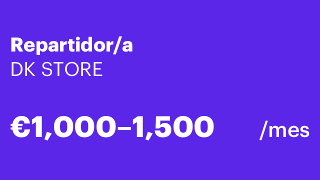 Repartidor/a