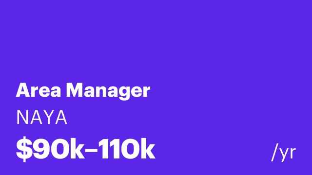 Area Manager