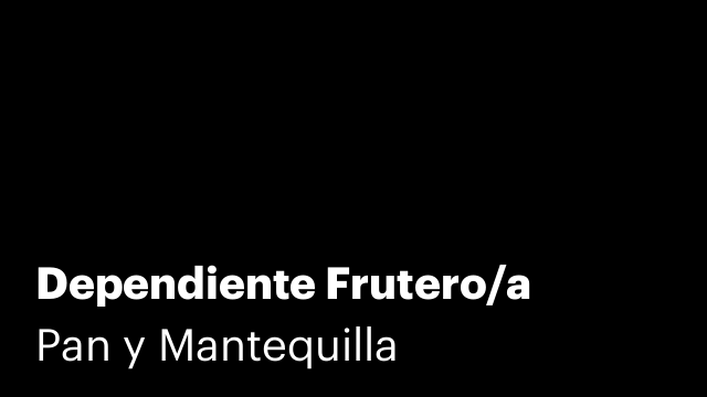 Dependiente Frutero/a