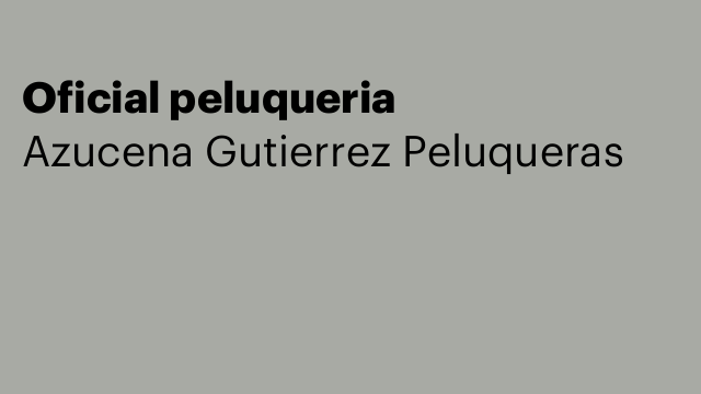Oficial peluqueria