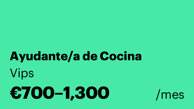 Ayudante/a de Cocina