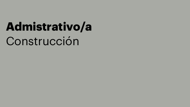 Admistrativo/a