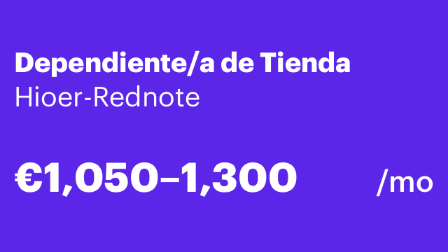 Dependiente/a de Tienda