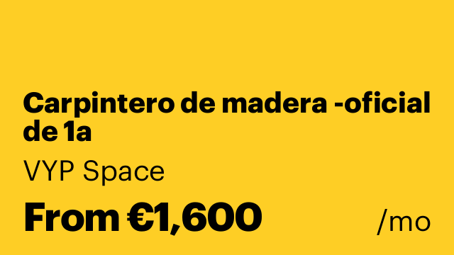 Carpintero de madera -oficial de 1a