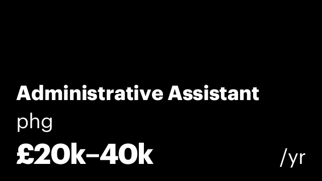 Administrative Assistant
