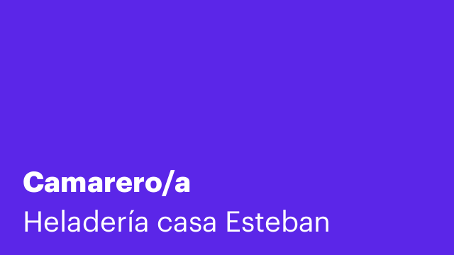 Camarero/a
