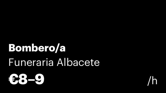 Bombero/a