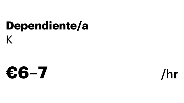 Dependiente/a