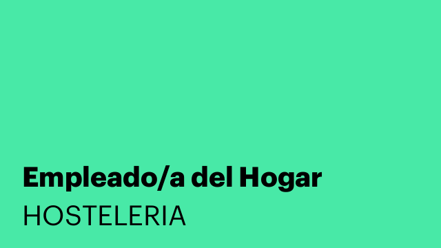 Empleado/a del Hogar