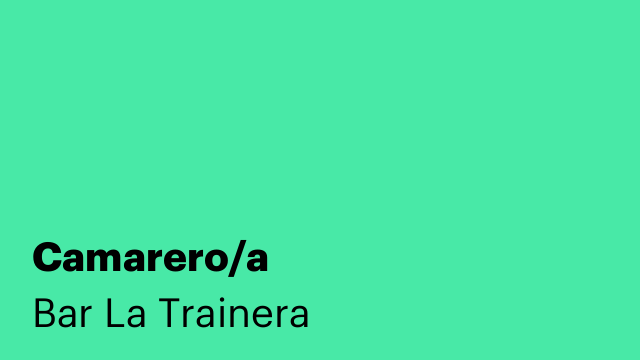 Camarero/a