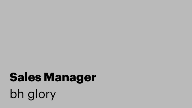 Sales Manager
