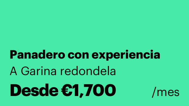 Panadero con experiencia