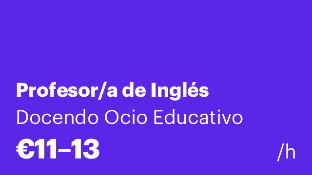 Profesor/a de Inglés